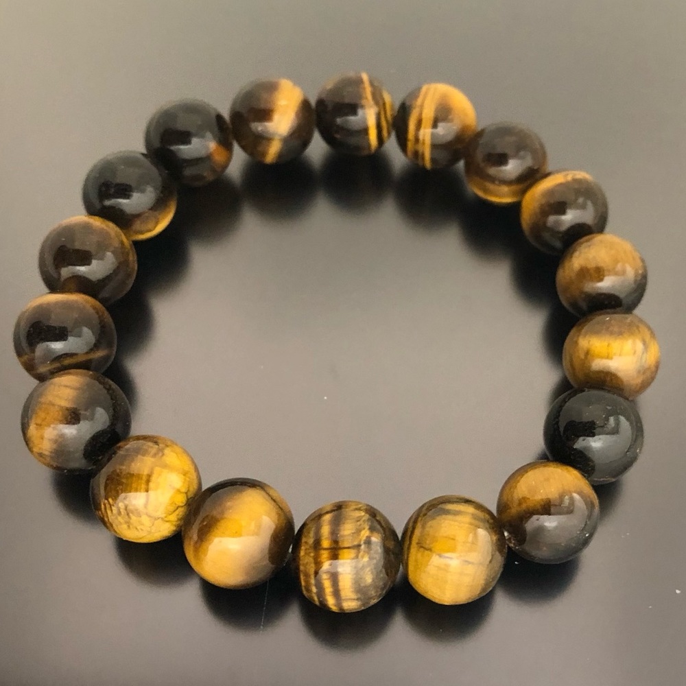 Tiger Eye Bracelet 10mm Beads Stretchable Bracelet